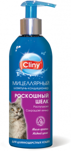 Шампунь-кондиционер Роскошный шелк для длинношерстных кошек